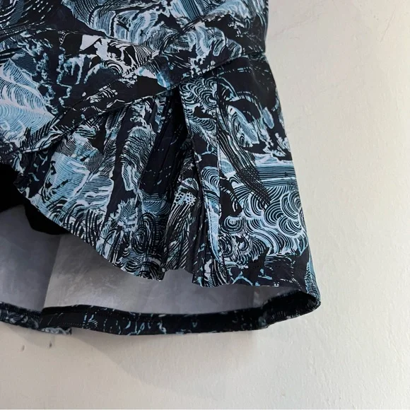 Lululemon Play Off The Pleats Skirt *13" Eternal Wave Starlight Black size 6